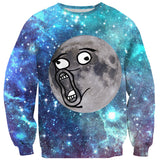 LOL Moon Face Sweater-Shelfies-| All-Over-Print Everywhere - Designed to Make You Smile