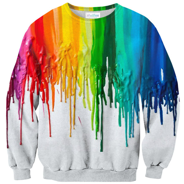 Melted Crayon Sweater-Subliminator-| All-Over-Print Everywhere - Designed to Make You Smile