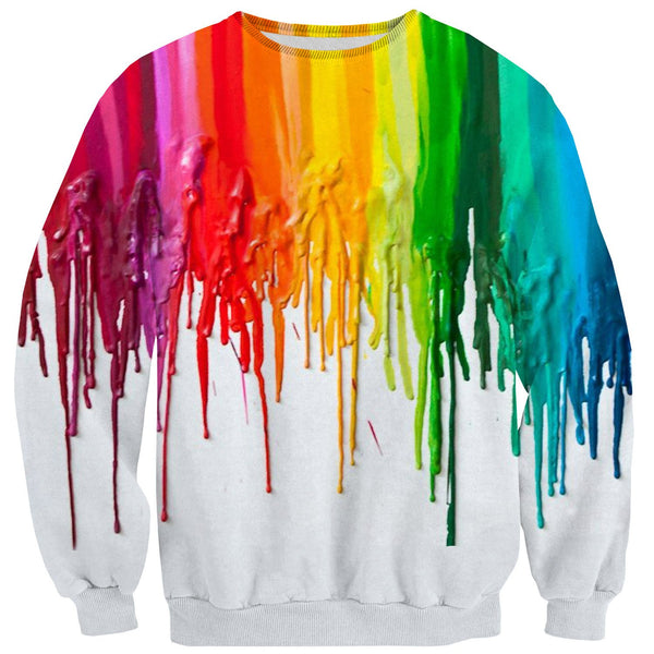 Melted Crayon Sweater-Subliminator-| All-Over-Print Everywhere - Designed to Make You Smile