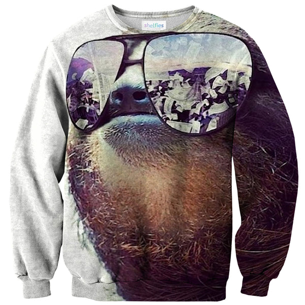 Money On My Mind Sloth Sweater-Subliminator-| All-Over-Print Everywhere - Designed to Make You Smile
