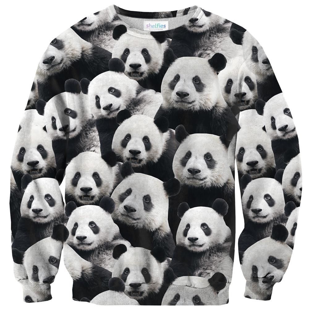Panda Invasion Sweater-Subliminator-| All-Over-Print Everywhere - Designed to Make You Smile