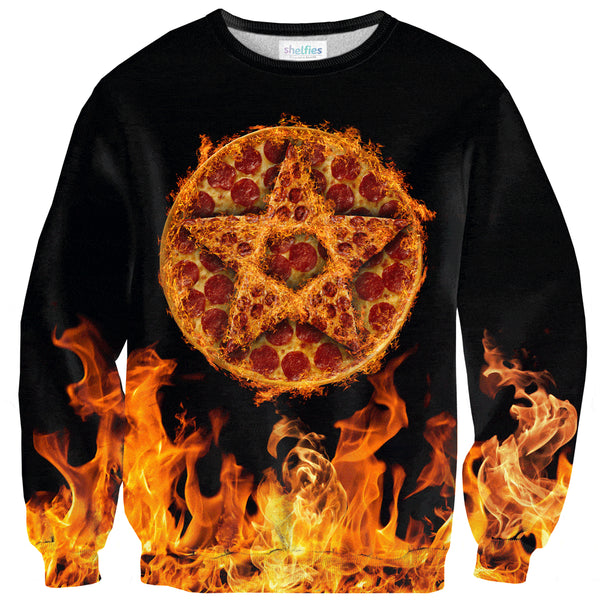 Pizza Summoning Sweater-Shelfies-| All-Over-Print Everywhere - Designed to Make You Smile