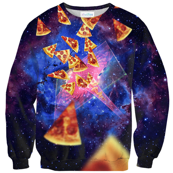 Pizza Vortex Sweater-Shelfies-| All-Over-Print Everywhere - Designed to Make You Smile