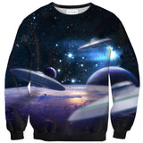 Planetary Intergalactic Sweater-Shelfies-| All-Over-Print Everywhere - Designed to Make You Smile
