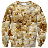 Popcorn Invasion Sweater-Subliminator-| All-Over-Print Everywhere - Designed to Make You Smile