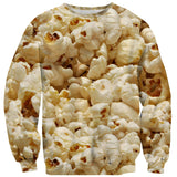 Popcorn Invasion Sweater-Subliminator-| All-Over-Print Everywhere - Designed to Make You Smile