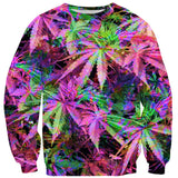 Rainbow Weed Sweater-Shelfies-| All-Over-Print Everywhere - Designed to Make You Smile