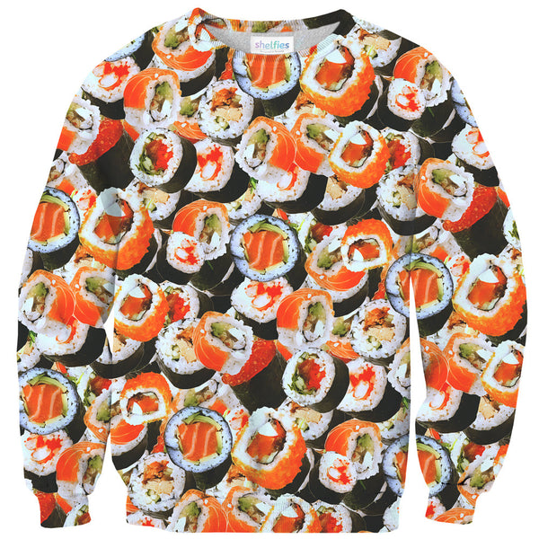 Sushi Invasion Sweater-Shelfies-| All-Over-Print Everywhere - Designed to Make You Smile