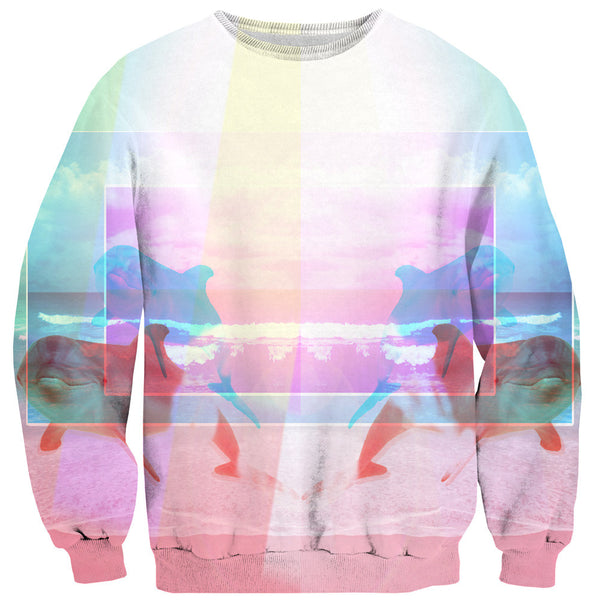 Swagphin Sweater-Shelfies-| All-Over-Print Everywhere - Designed to Make You Smile