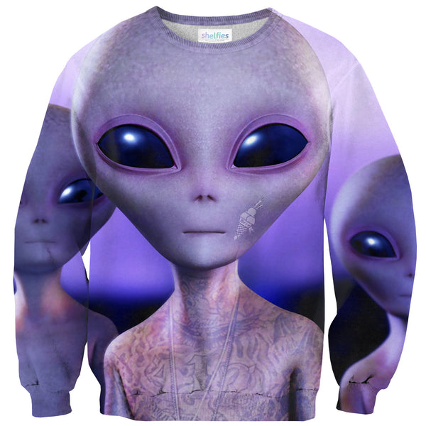Three Grey Manes Sweater-Shelfies-| All-Over-Print Everywhere - Designed to Make You Smile