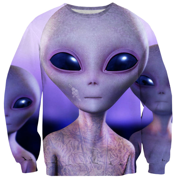 Three Grey Manes Sweater-Shelfies-| All-Over-Print Everywhere - Designed to Make You Smile