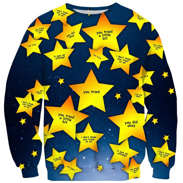 You Tried Sweater-Shelfies-| All-Over-Print Everywhere - Designed to Make You Smile