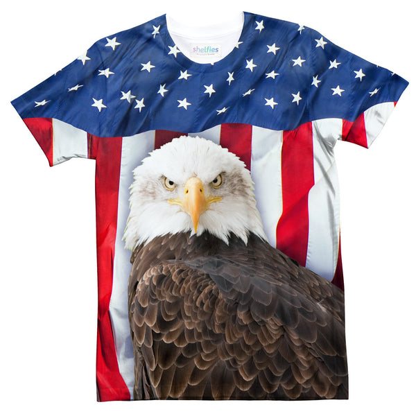 Bald Eagle T-Shirt-Shelfies-| All-Over-Print Everywhere - Designed to Make You Smile