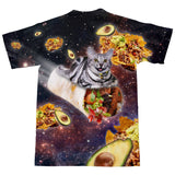 Burrito Cat T-Shirt-Subliminator-| All-Over-Print Everywhere - Designed to Make You Smile
