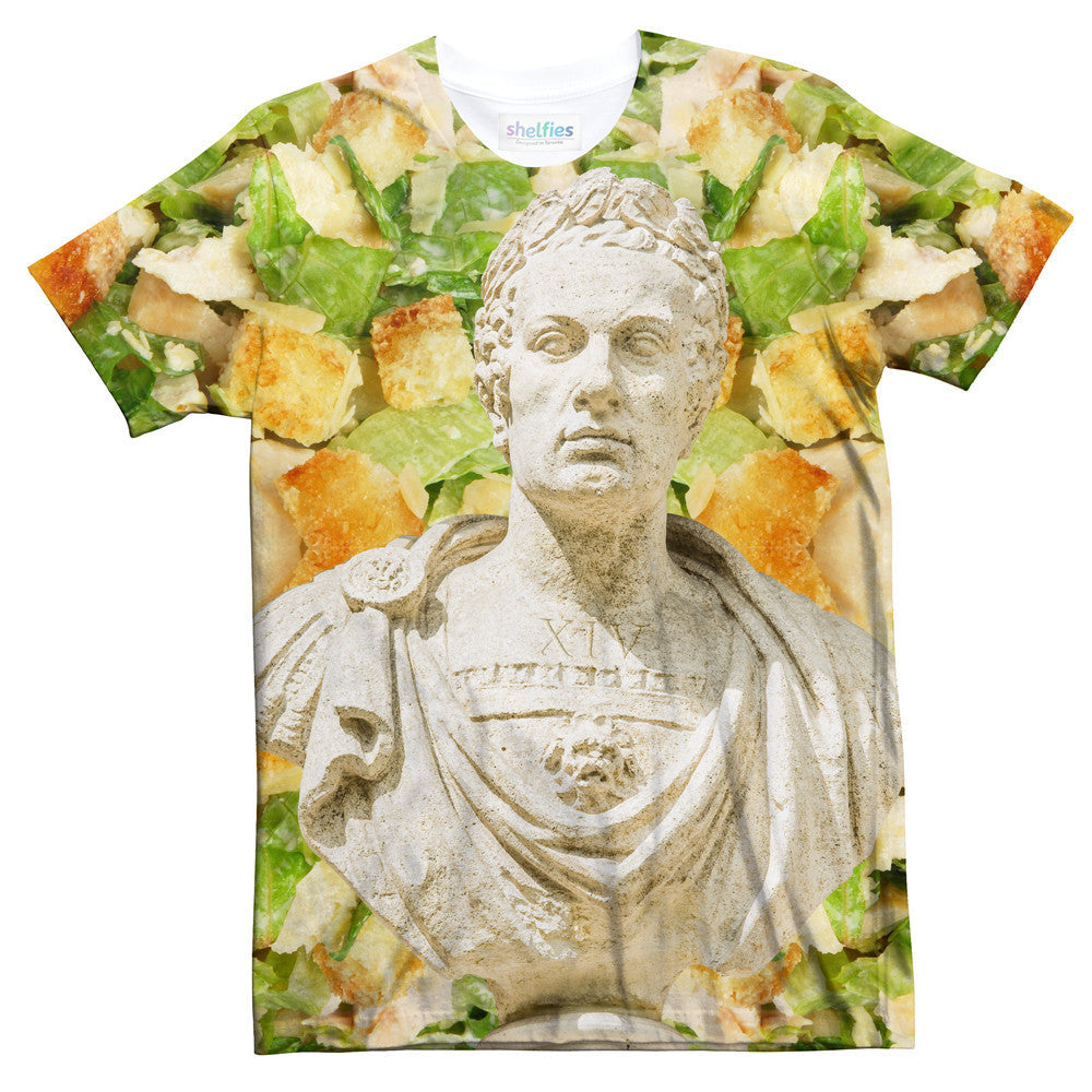 Caesar XVI Salad T-Shirt-Shelfies-| All-Over-Print Everywhere - Designed to Make You Smile