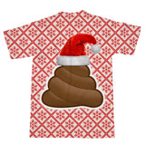 Christmas Poo Emoji T-Shirt-Shelfies-| All-Over-Print Everywhere - Designed to Make You Smile
