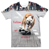 Follow Ur Dreams T-Shirt-Shelfies-| All-Over-Print Everywhere - Designed to Make You Smile