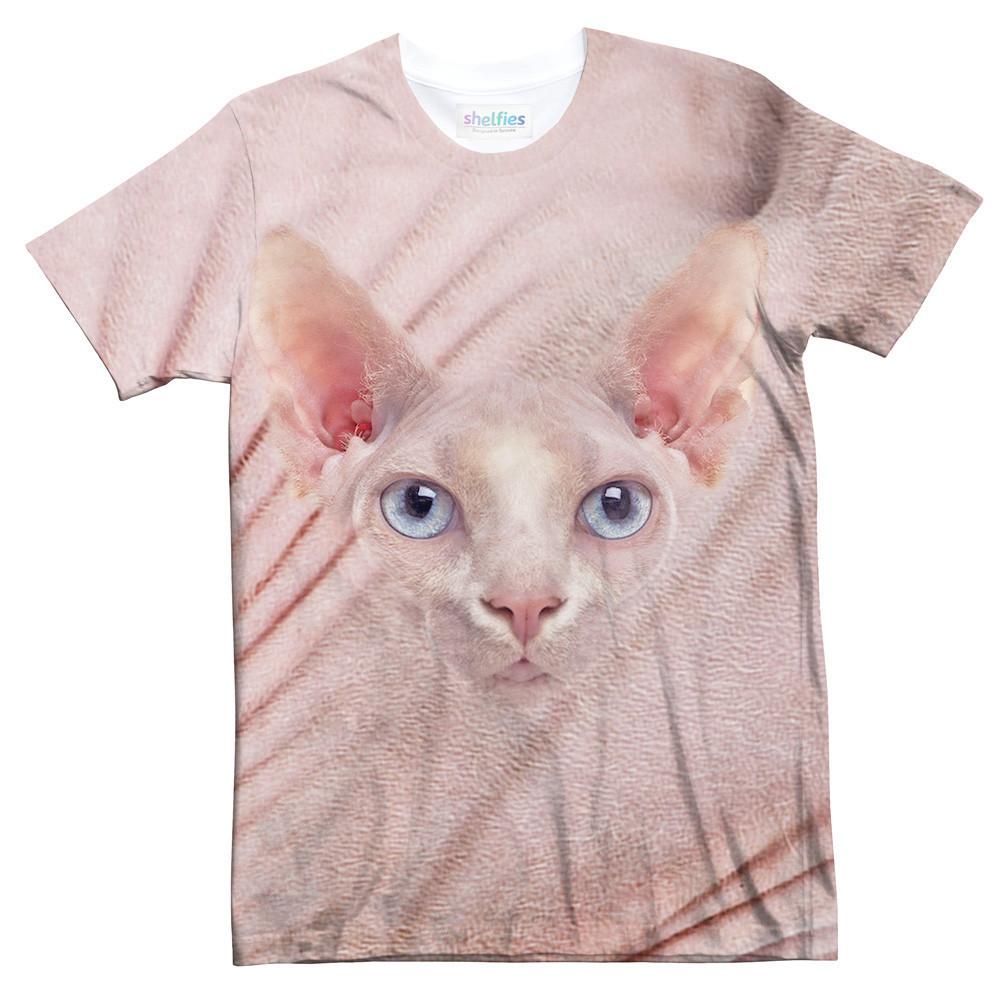 Hairless Cat Face T-Shirt