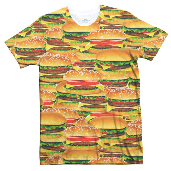 Hamburger Invasion T-Shirt-Subliminator-| All-Over-Print Everywhere - Designed to Make You Smile