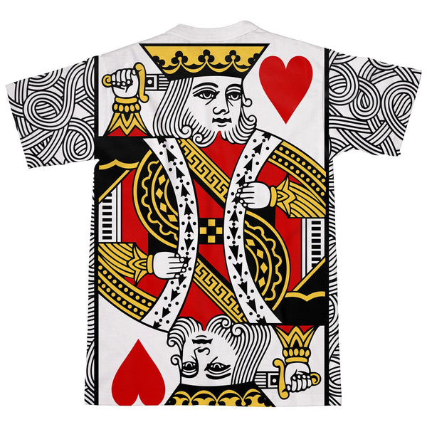 King of Hearts T-Shirt-Subliminator-| All-Over-Print Everywhere - Designed to Make You Smile