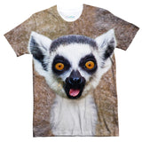 Lemur Face T-Shirt-Subliminator-| All-Over-Print Everywhere - Designed to Make You Smile