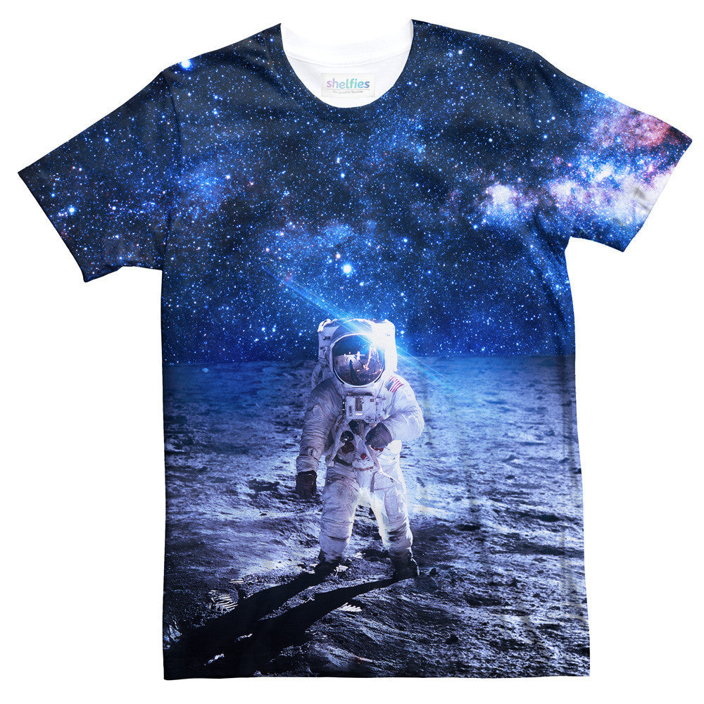 Lonely Astronaut T-Shirt-Shelfies-| All-Over-Print Everywhere - Designed to Make You Smile