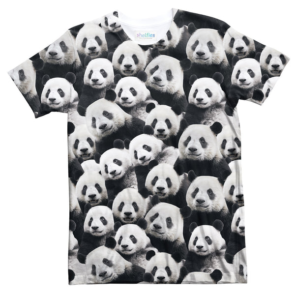 Panda Invasion T-Shirt-Shelfies-| All-Over-Print Everywhere - Designed to Make You Smile