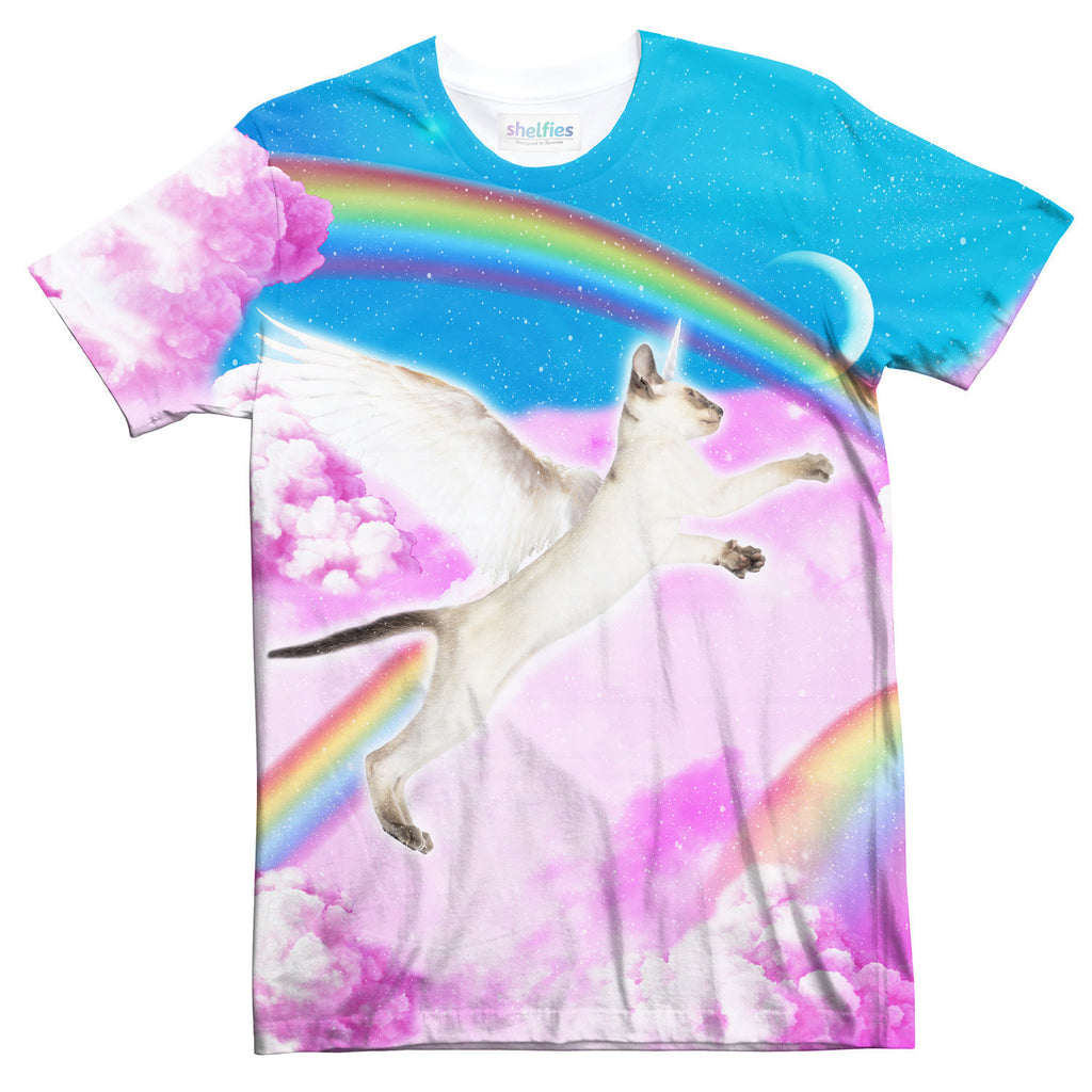 Pegasus Unikitty T-Shirt-Shelfies-| All-Over-Print Everywhere - Designed to Make You Smile