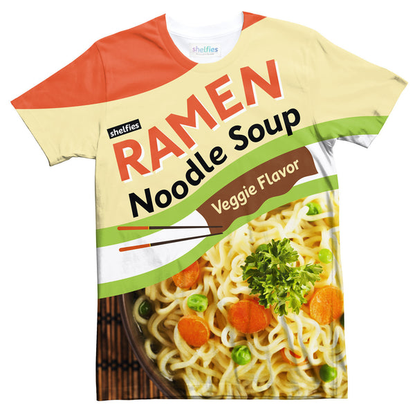 Ramen Noodle Pack T-Shirt-Shelfies-| All-Over-Print Everywhere - Designed to Make You Smile