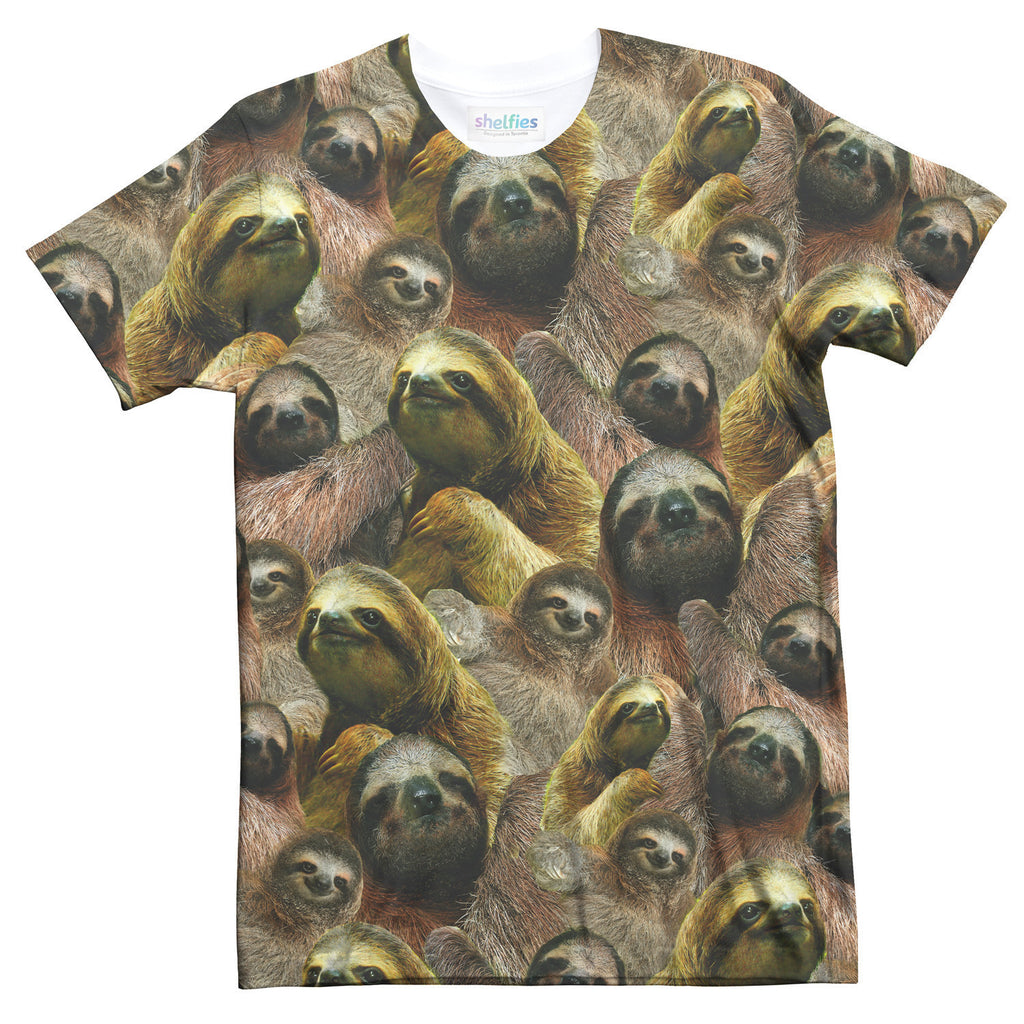 Sloth Invasion T-Shirt-Shelfies-| All-Over-Print Everywhere - Designed to Make You Smile