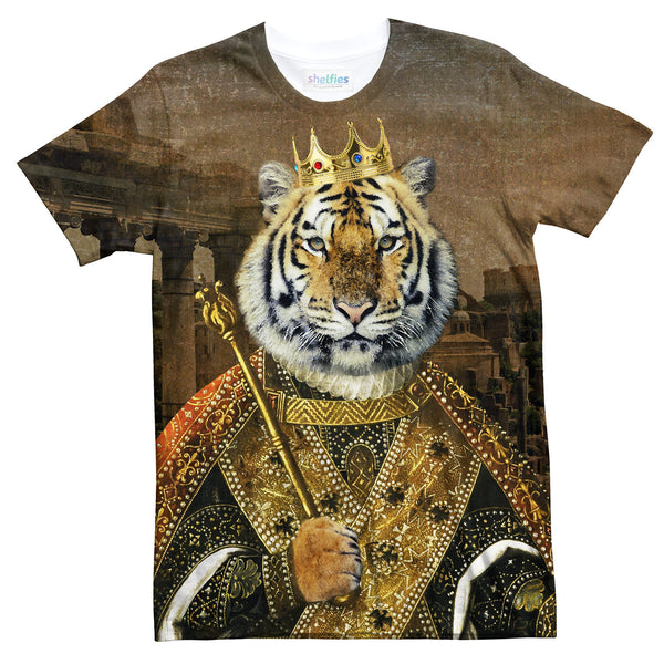 Tiger Emperor T-Shirt-Shelfies-| All-Over-Print Everywhere - Designed to Make You Smile