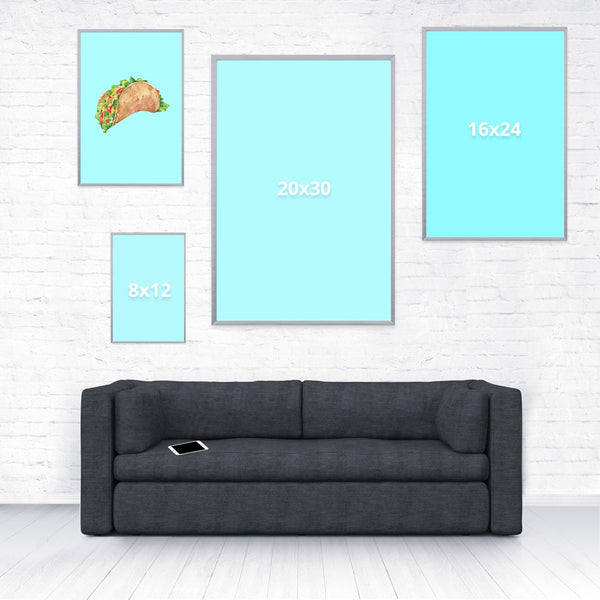 Taco Dirty To Me Poster-Shelfies-12 x 18-| All-Over-Print Everywhere - Designed to Make You Smile