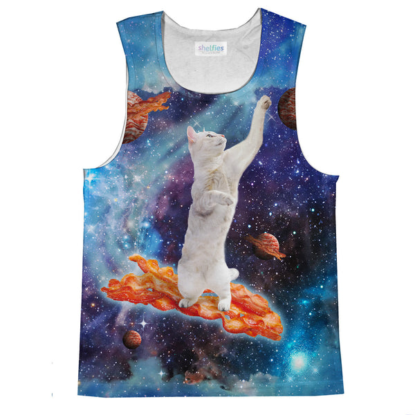 Bacon Cat Tank Top-kite.ly-| All-Over-Print Everywhere - Designed to Make You Smile