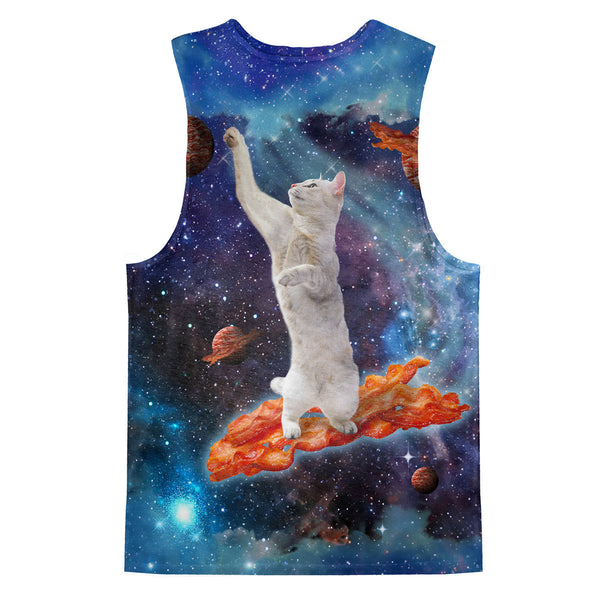 Bacon Cat Tank Top-kite.ly-| All-Over-Print Everywhere - Designed to Make You Smile
