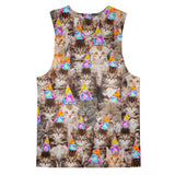 Birthday Cats Tank Top-kite.ly-| All-Over-Print Everywhere - Designed to Make You Smile