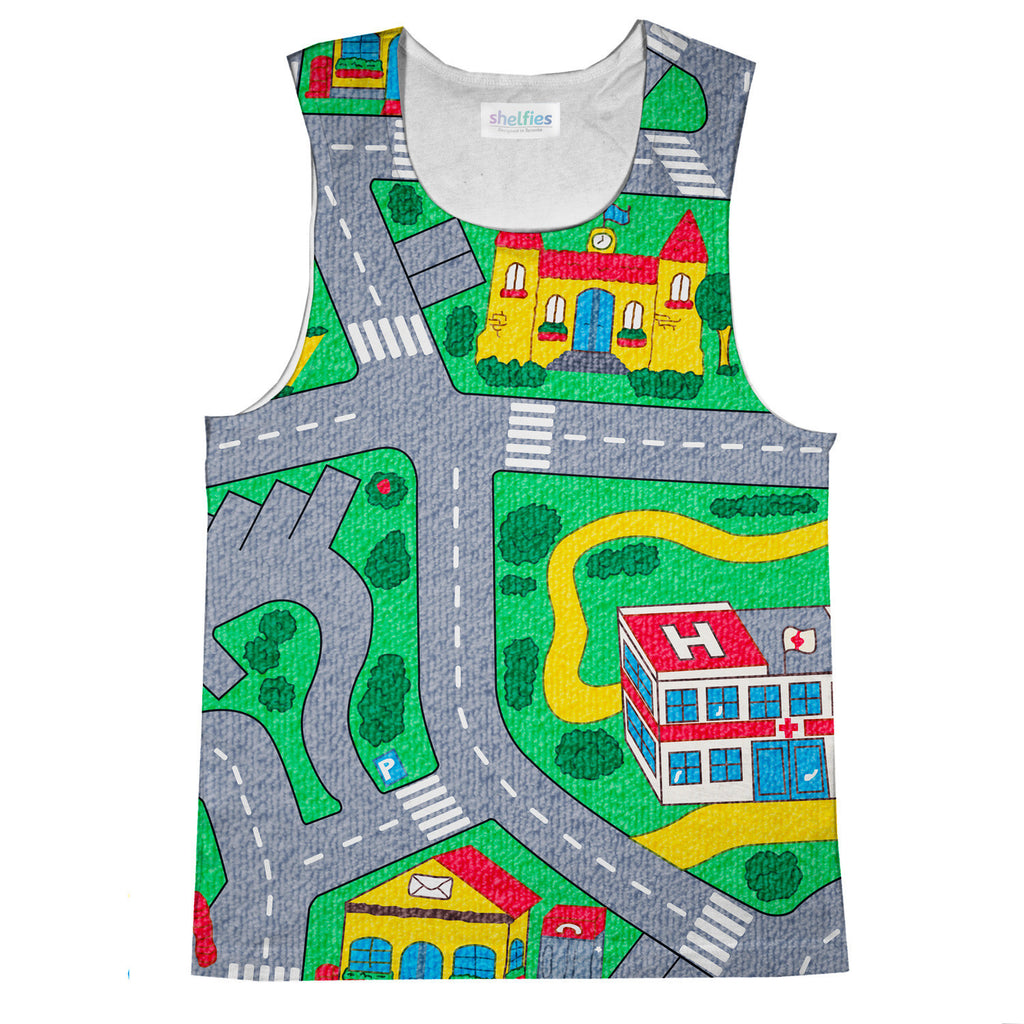 Carpet Track Tank Top-kite.ly-| All-Over-Print Everywhere - Designed to Make You Smile