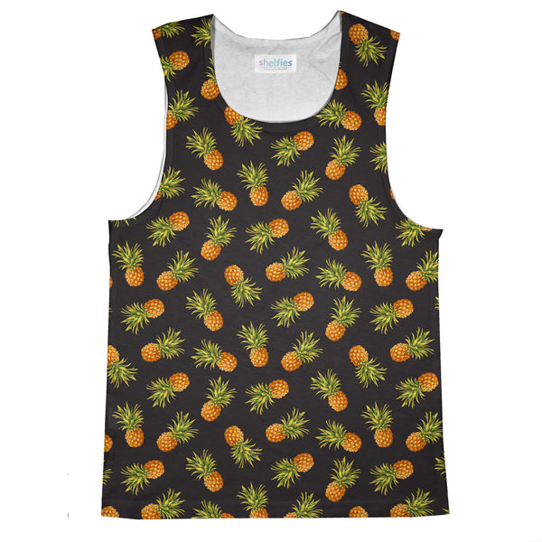Dark Pineapple Tank Top-kite.ly-| All-Over-Print Everywhere - Designed to Make You Smile