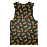 Dark Pineapple Tank Top-kite.ly-| All-Over-Print Everywhere - Designed to Make You Smile