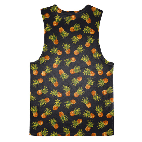 Dark Pineapple Tank Top-kite.ly-| All-Over-Print Everywhere - Designed to Make You Smile