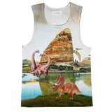 Dinosauria Tank Top-kite.ly-| All-Over-Print Everywhere - Designed to Make You Smile