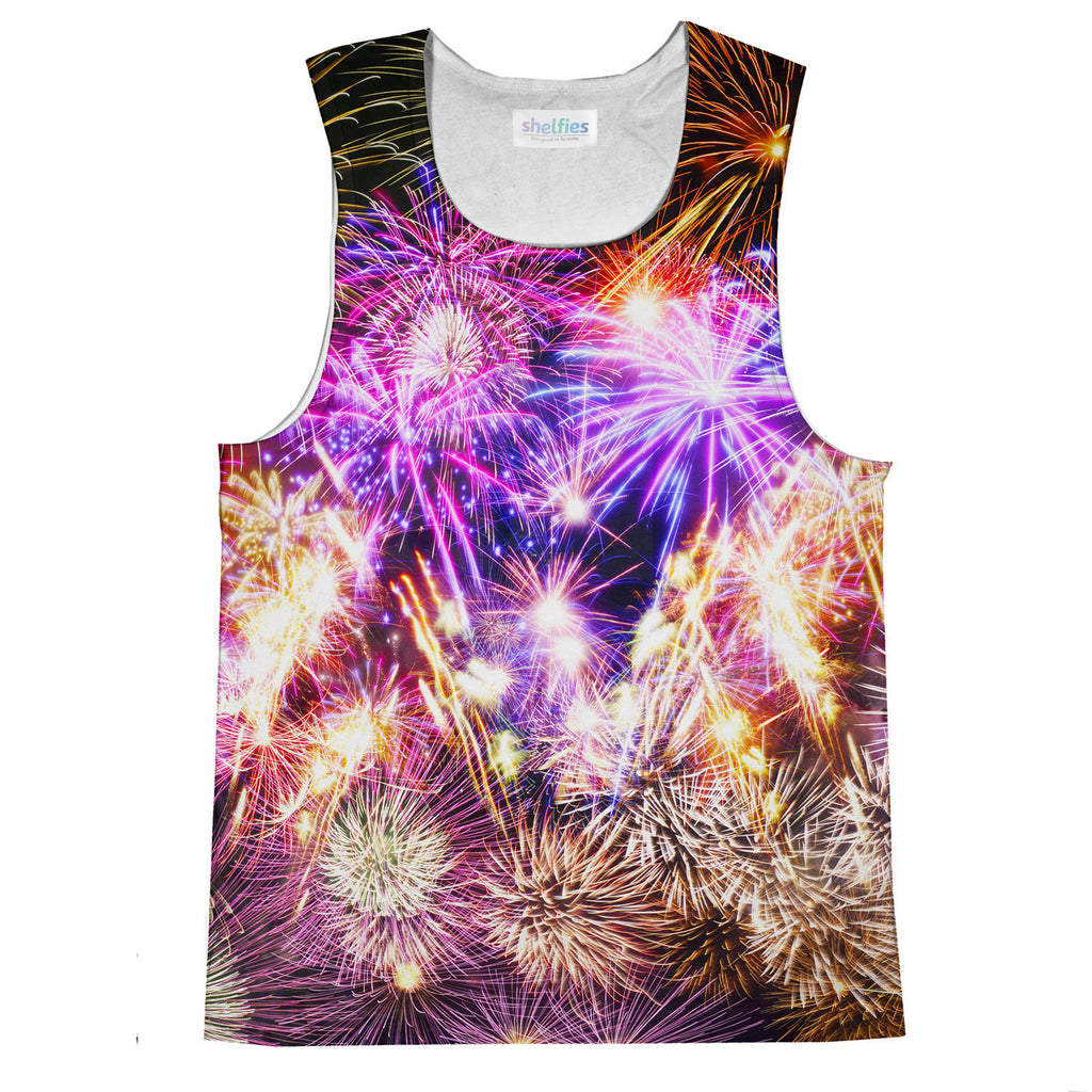 Fireworks Tank Top-kite.ly-| All-Over-Print Everywhere - Designed to Make You Smile
