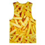 French Fries Invasion Tank Top-kite.ly-| All-Over-Print Everywhere - Designed to Make You Smile