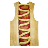 Hot Dog Tank Top-kite.ly-| All-Over-Print Everywhere - Designed to Make You Smile