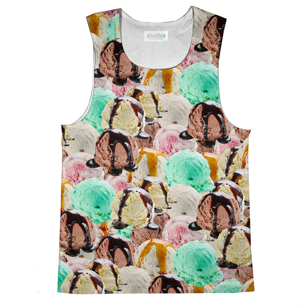 Ice Cream Invasion Tank Top-kite.ly-| All-Over-Print Everywhere - Designed to Make You Smile