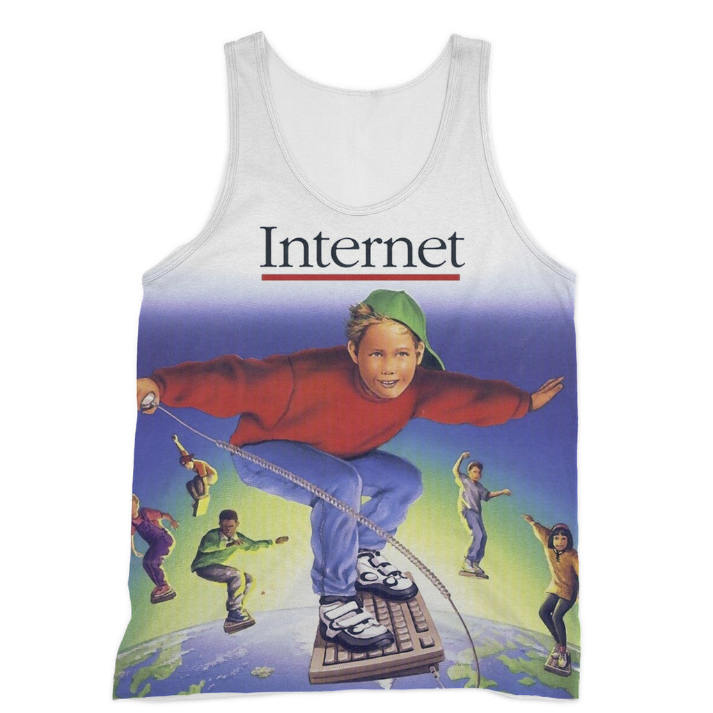 Internet Kids Tank Top-kite.ly-XS-| All-Over-Print Everywhere - Designed to Make You Smile