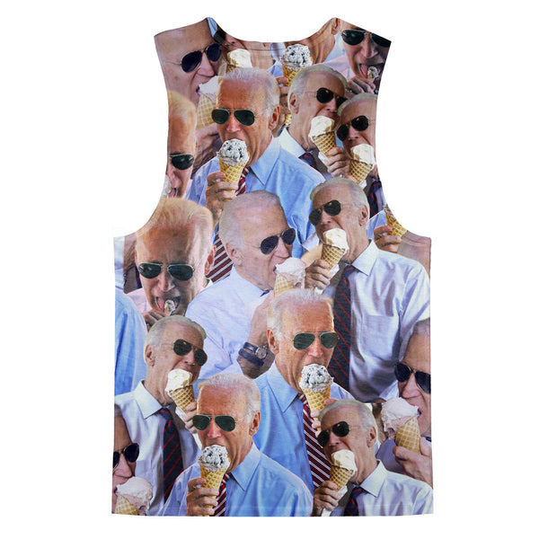 Joe Biden Ice Cream Tank Top-kite.ly-| All-Over-Print Everywhere - Designed to Make You Smile
