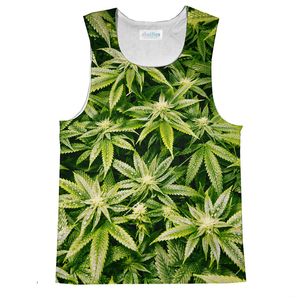 Kush Leaves Tank Top-kite.ly-| All-Over-Print Everywhere - Designed to Make You Smile