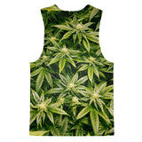 Kush Leaves Tank Top-kite.ly-| All-Over-Print Everywhere - Designed to Make You Smile
