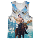 Moosin Trudeau Tank Top-kite.ly-| All-Over-Print Everywhere - Designed to Make You Smile