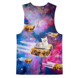 PB&J Galaxy Cat Tank Top-kite.ly-| All-Over-Print Everywhere - Designed to Make You Smile